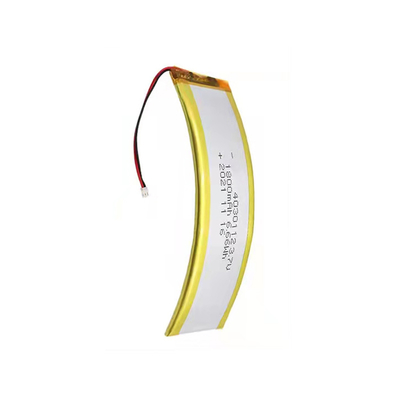 1C 3.7 V 1800mAh Baterai LiPo Melengkung Baterai Lithium Kustom Ringan