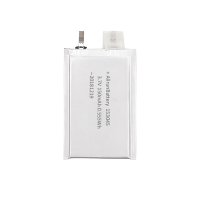 Baterai LiPo Ultra Slim 3.7V 150mAh Baterai Lithium Polymer yang dapat diisi ulang