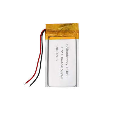160mAh 163050 Isi Ulang Baterai Lithium Ion Polymer 3.7 V