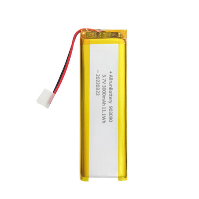 Baterai Lithium Polymer Kustom Isi Ulang 3,7 V 3000mAh 903090
