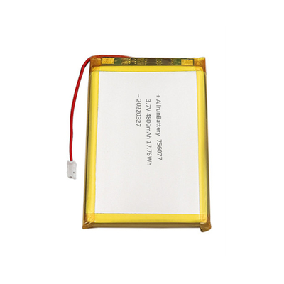 Baterai Lithium Polymer Tipis 3.7V 4800mAh Rectangle Lithium Ion Lithium Polymer