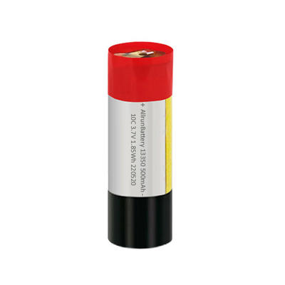 10C 3.7V 500mAh Baterai LiPo Kustom Baterai Li Polimer Silinder Ringan