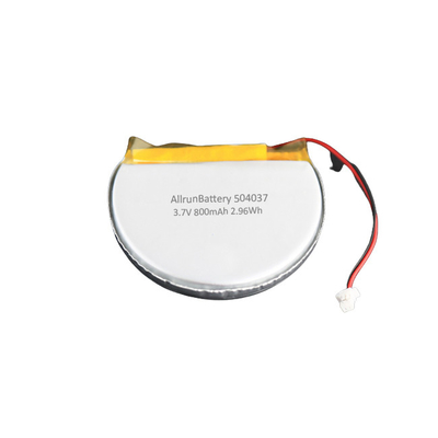 Stabil 3.7 V 800mAh Baterai Isi Ulang Paket Baterai LiPo Bulat Kustom