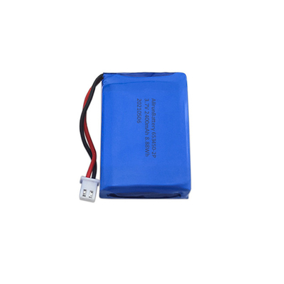 Baterai LiPo 3,7 V 2400mAh yang Kuat 1S2P Paket Baterai Lithium Polymer