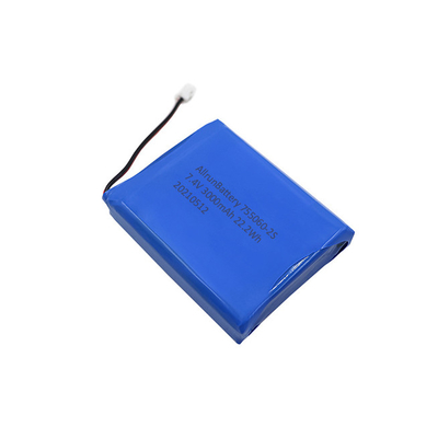Paket Baterai Lithium Medis 2S1P 7.4V 3000mAh Kuat Dapat Diisi Ulang