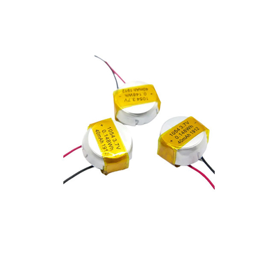 Baterai Tombol Lithium Ion Polymer 3,7 V / 40mAh Baterai LiPo 1054