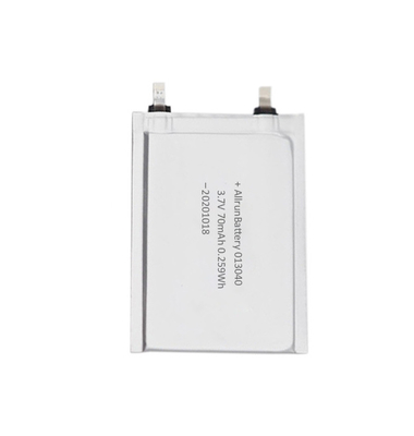 TBD 3.7V 70mAh Baterai LiPo Ultra Tipis Untuk Tag Elektronik RFID