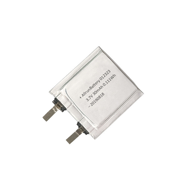3.7V 30mAh Baterai LiPo 1mm Sel Baterai Li Polimer Ultra Tipis 012323