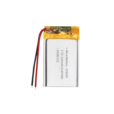 Baterai LiPo 3.7V 110mAh / Baterai Polimer Lithium Isi Ulang Ultra Tipis