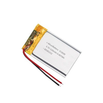 Baterai LiPo 3.7V 110mAh / Baterai Polimer Lithium Isi Ulang Ultra Tipis
