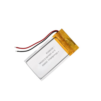160mAh 163050 Isi Ulang Baterai Lithium Ion Polymer 3.7 V