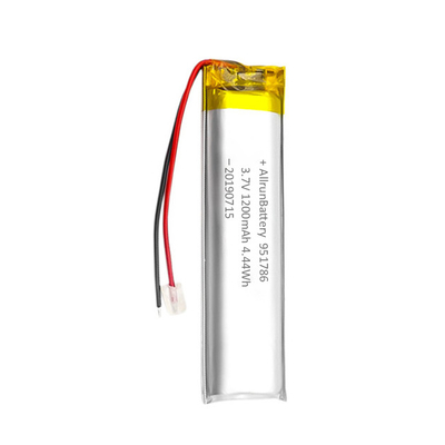 Paket Baterai Lithium Ion Kustom, Baterai Lithium Ion 3.7 V 1200mah 4.44 Wh