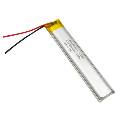Baterai LiPo Ringan 3,7 V 850mAh Baterai LiPo Kustom Ultra Sempit