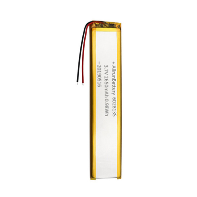 Baterai Li Polymer 3.7V 2650mAh 6mm Baterai LiPo Kustom Ultra Sempit