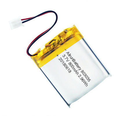 Baterai LiPo Kuat Paket Baterai Li Polymer Isi Ulang 3,7 V 800mAh