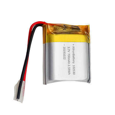 Isi Ulang Baterai LiPo Berat Ringan Kustom 3.7 V 700mAh 102530