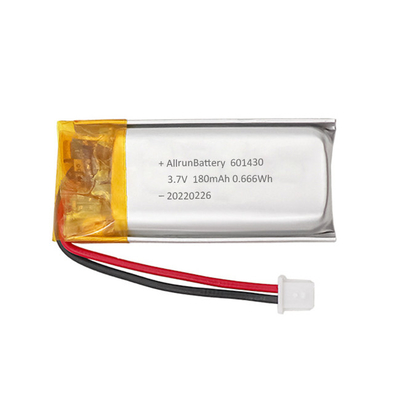 Baterai LiPo 3.7V 180mAh Kustom 1C Baterai Li Poly Isi Ulang