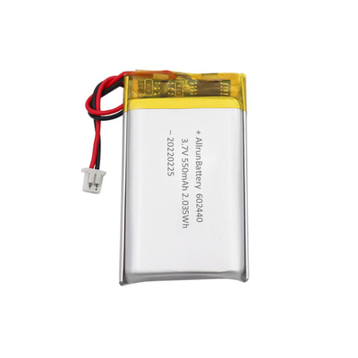 Baterai LiPo Isi Ulang Tipis Kuat Kustom 3.7 V 550mAh 602440