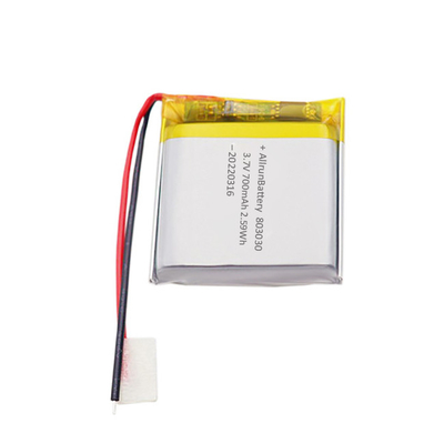 Baterai Lithium Medis Kuat Isi Ulang Baterai LiPo 3,7 V 700mAh