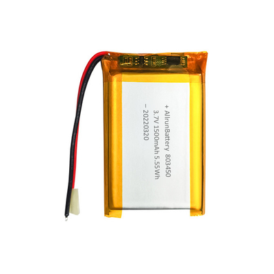Baterai Berbentuk Persegi Panjang Kuat Baterai LiPo Kustom 3,7 V 1500mAh