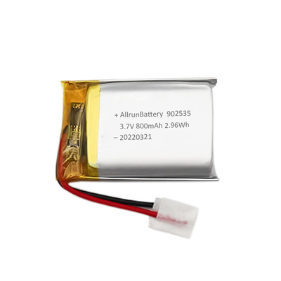 Isi Ulang Baterai LiPo Ringan 800mAh 3.7V 902535 Untuk Alat Kesehatan