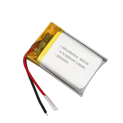 Isi Ulang Baterai LiPo Ringan 800mAh 3.7V 902535 Untuk Alat Kesehatan
