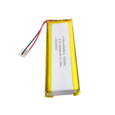 Baterai Lithium Polymer Kustom Isi Ulang 3,7 V 3000mAh 903090