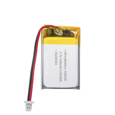 Tipis 3,7 V 250mAh Baterai LiPo Persegi Panjang Baterai Isi Ulang Lithium Polymer