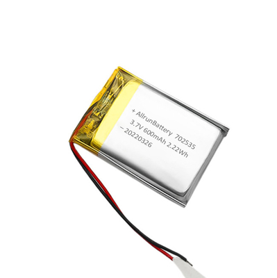 Baterai Polimer Lithium Sel Tunggal 3,7 V 600mAh Baterai LiPo