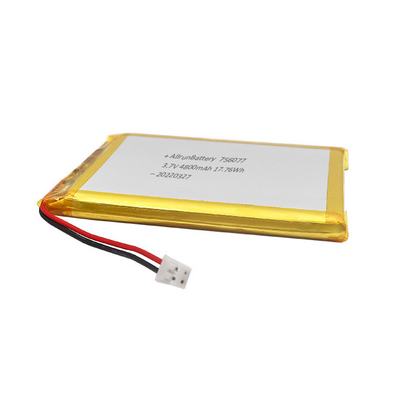 Baterai Lithium Polymer Tipis 3.7V 4800mAh Rectangle Lithium Ion Lithium Polymer