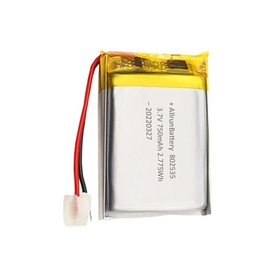 Keamanan Baterai Polimer Lithium Persegi Panjang 3,7 V 750mAh Baterai LiPo