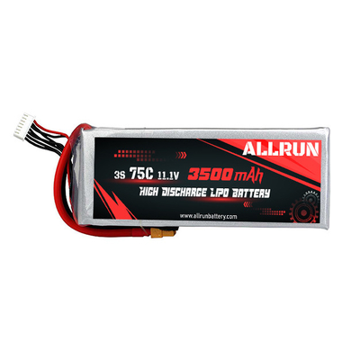 3S 3500mAh 11.1 V Paket Baterai LiPo Debit Tinggi Baterai 75C Li Polymer