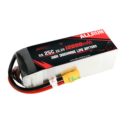 RC 25C 6S 12000mAh Baterai LiPo 22.2V Paket Baterai Tingkat C Tinggi
