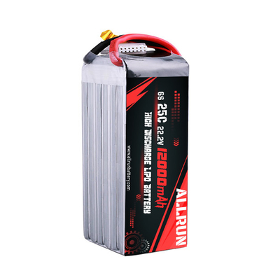RC 25C 6S 12000mAh Baterai LiPo 22.2V Paket Baterai Tingkat C Tinggi