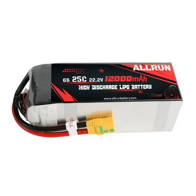 RC 25C 6S 12000mAh Baterai LiPo 22.2V Paket Baterai Tingkat C Tinggi