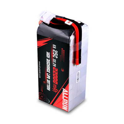 Baterai LiPo 25C 6S 22000mAh 22.2V Paket Baterai LiPo Tingkat C Tinggi