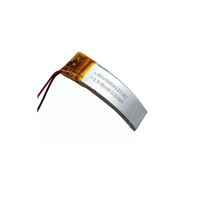 Baterai LiPo Melengkung AR 85mAh 3,7 V Baterai Lithium Isi Ulang