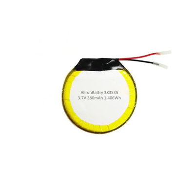 Kustom 3.7 V 380mAh Baterai LiPo Putaran Baterai Isi Ulang Lithium Polymer
