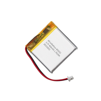 Paket Baterai IoT Ringan 3.7V 460mAh Paket Baterai LiPo Persegi Isi Ulang