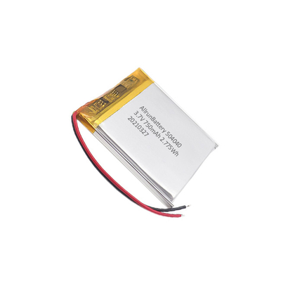 Baterai LiPo Ringan 3,7 V 750mAh Paket Baterai LiPo Persegi Isi Ulang