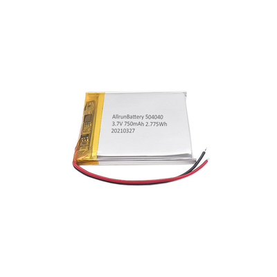 Baterai LiPo Ringan 3,7 V 750mAh Paket Baterai LiPo Persegi Isi Ulang