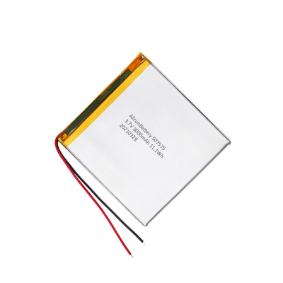 Baterai Polimer Li Ion Persegi Isi Ulang Baterai LiPo 3,7 V 3000mah