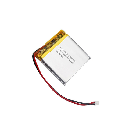 Baterai Lithium Polymer Persegi Isi Ulang Baterai LiPo 1000mAh 3,7 V
