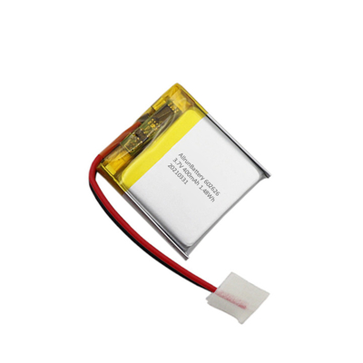 Light 1C Square Shaped Battery Isi ulang Baterai 3,7 V 400mAh