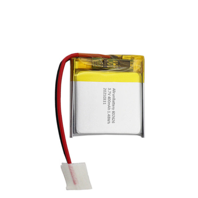 Light 1C Square Shaped Battery Isi ulang Baterai 3,7 V 400mAh