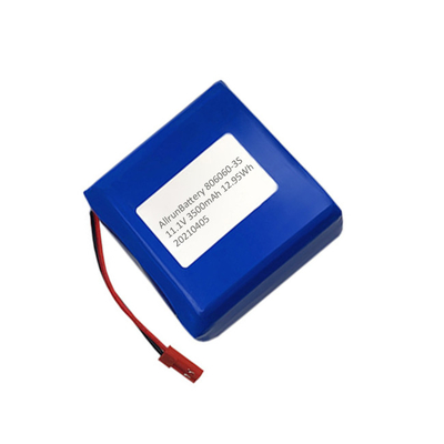 Paket Baterai Lithium Medis Persegi 3500mAh 11,1 V Isi Ulang