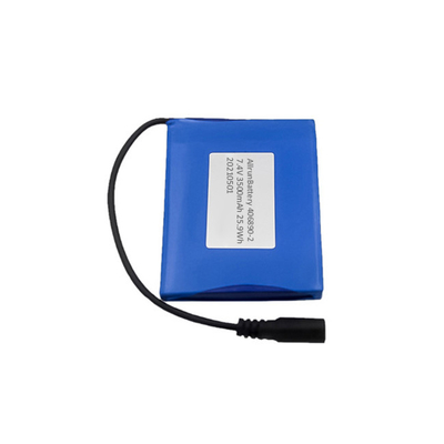 Baterai Lithium Polymer 2S1P 7.4 V 3500mAh Paket Baterai LiPo