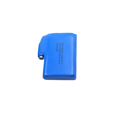2S1P Baterai Isi Ulang yang Dapat Dipakai 1100mAh 7.4 V Paket Baterai Lithium Polymer