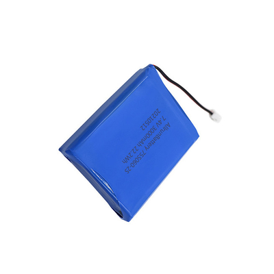 Paket Baterai Lithium Medis 2S1P 7.4V 3000mAh Kuat Dapat Diisi Ulang