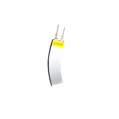 3,7 V 180mAh Baterai Isi Ulang yang Dapat Dipakai Baterai LiPo Melengkung Kuat